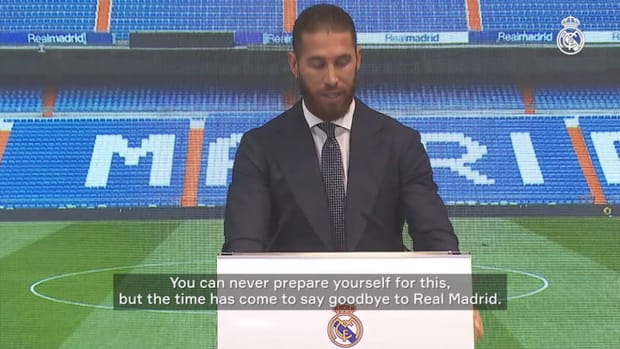 Sergio Ramos: "The time has come to say goodbye to Real Madrid"
